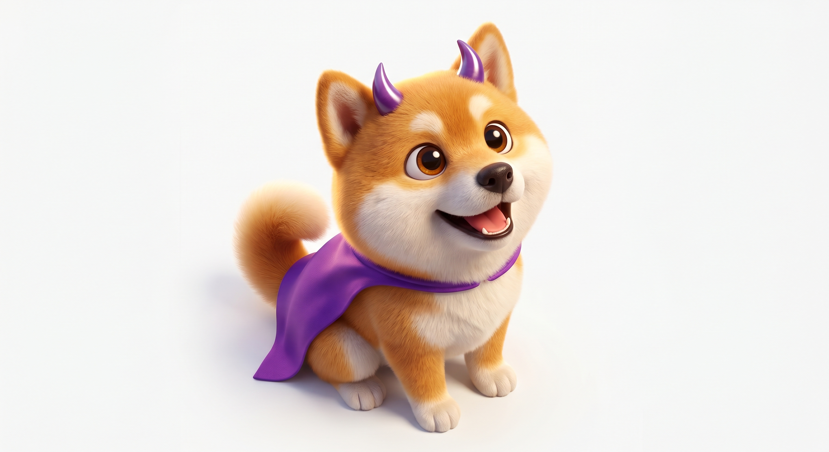 Bulldoge - The cutest Shiba Inu with purple horns